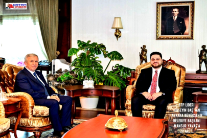 BTP lideri Hüseyin Baş'tan Ankara Büyükşehir Belediye Başkanı Mansur Yavaş'a ziyaret...