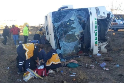 Aksaray'da otobüs devrildi: 6 ölü, 25 yaralı