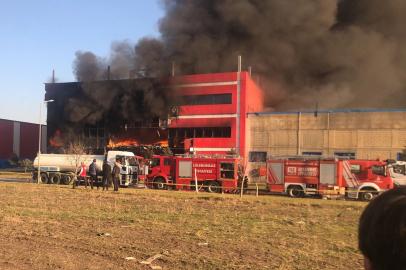 Kırklareli'nde oyuncak fabrikasında yangın